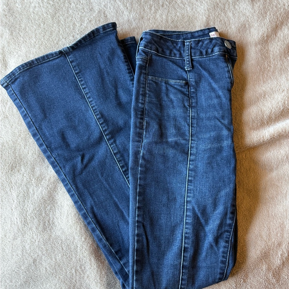 SO Blue Flare Wide Leg Jeans